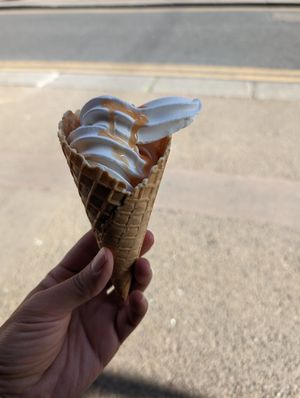 A little more soft serve please at Cornucopia in Dublin