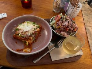 Enchiladas plus 2 salads  at Cornucopia in Dublin