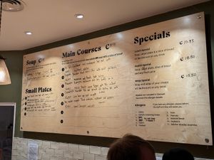 Today's choices at Cornucopia in Dublin