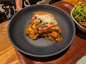 Moussaka at Cornucopia in Dublin