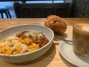 Highly recommended. Just wow . 🤩😍🥰 #scrambledtofu #chococrossaints 💚🌱  at Cornucopia in Dublin