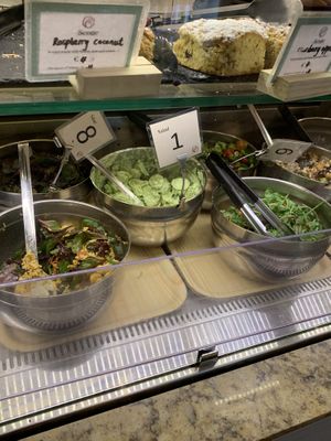 Salad bar  at Cornucopia in Dublin