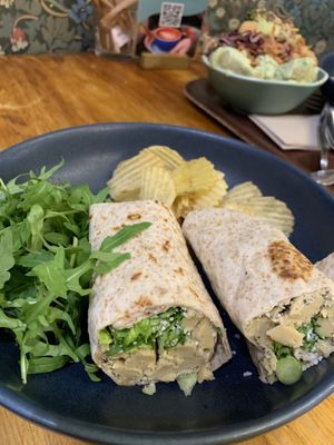 Seitan Caesar wrap  at Cornucopia in Dublin