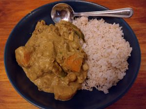 Tofu massaman at Cornucopia in Dublin