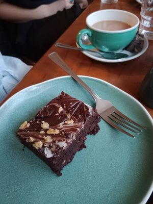 Yummy brownie 😋 at Cornucopia in Dublin