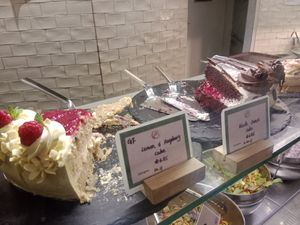 Lots of delicious vegan cakes at Cornucopia in Dublin