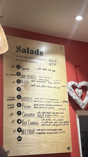 Salads  at Cornucopia in Dublin