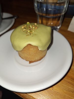 Pistachio tea cake at Cornucopia in Dublin