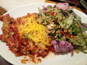 Vegan cannelloni at Cornucopia in Dublin