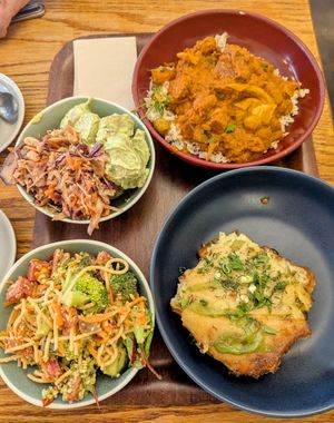 Two Mains and Four Salads at Cornucopia in Dublin