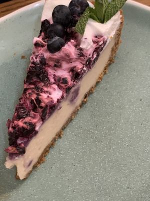 Blueberry cheesecake   at Cornucopia in Dublin