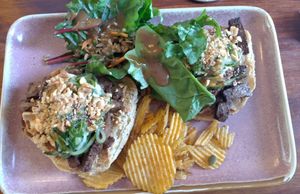 New York style bagel with tofu at Cornucopia in Dublin