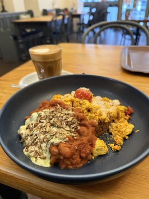 Half beans, half tofu  at Cornucopia in Dublin