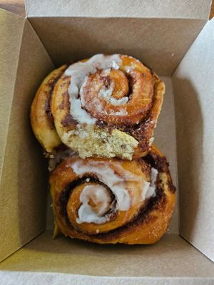 Cinnamon rolls at Cornucopia in Dublin