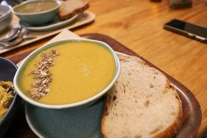 squash soup at Cornucopia in Dublin