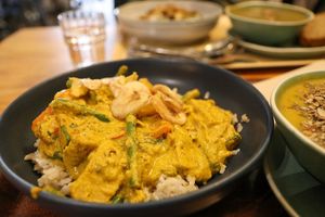jackfruit curry  at Cornucopia in Dublin