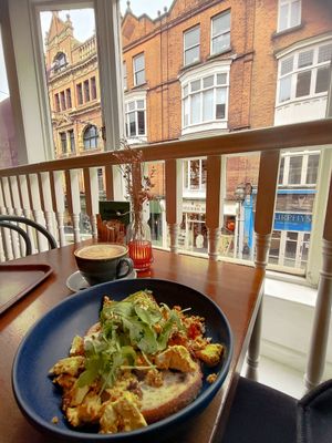 Scrambled Tofu and a Chai at Cornucopia in Dublin