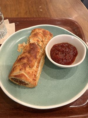 Vegan Sausage roll   at Cornucopia in Dublin