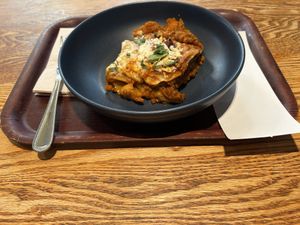 Vegan lasagna   at Cornucopia in Dublin