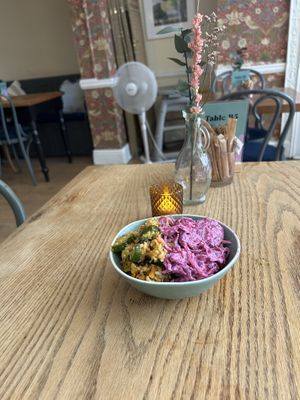 Two salads  at Cornucopia in Dublin