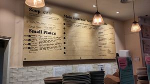 Menu at Cornucopia in Dublin