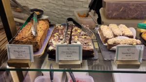 Several vegan cake options at Cornucopia in Dublin