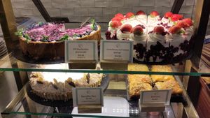 Several vegan cake options at Cornucopia in Dublin