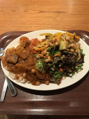 Goulash and salads at Cornucopia in Dublin