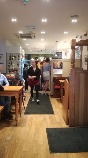 Inside at Cornucopia in Dublin