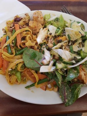 Stir fry at Cornucopia in Dublin