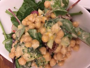 Chickpea and garden’s salad at Cornucopia in Dublin