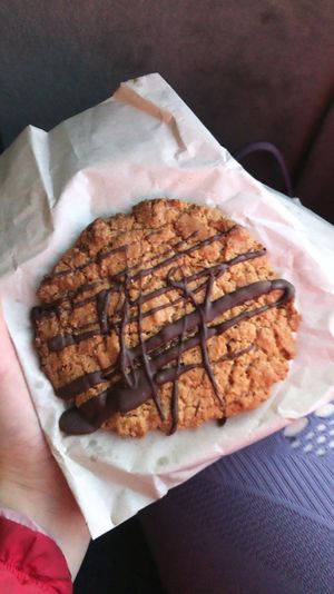 Salted chocolate vegan cookie! at Cornucopia in Dublin