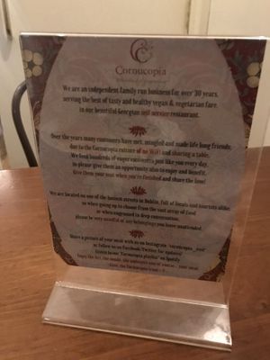 Purpose at Cornucopia in Dublin