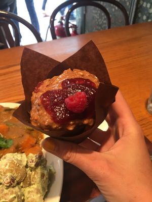 Vegan muffin! at Cornucopia in Dublin