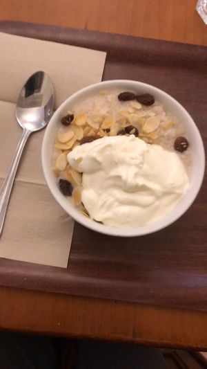 Organic oat porridge  at Cornucopia in Dublin