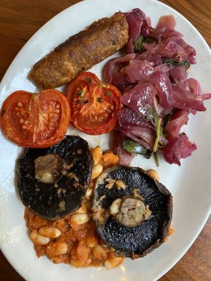 Vegan breakfast plate at Cornucopia in Dublin