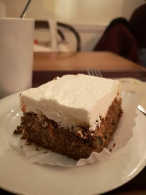Carrot cake at Cornucopia in Dublin