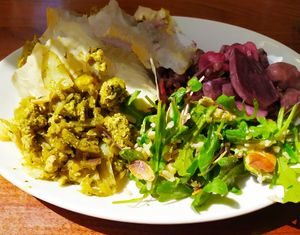 Plant based lunch at Cornucopia in Dublin