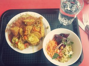 Small plate with salad (vegan) at Govinda's - Aungier St in Dublin