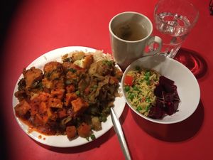 The final meal (vegan).  at Govinda's - Aungier St in Dublin
