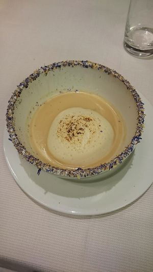 vegan soup (coconut) at Joia Alta Cucina Naturale in Milan