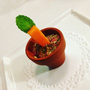amuse bouche at Joia Alta Cucina Naturale in Milan