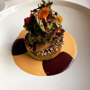 Spinach and potato pie.  at Joia Alta Cucina Naturale in Milan