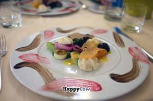 The name of this plate is 'Maggese' at Joia Alta Cucina Naturale in Milan