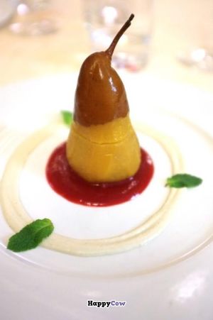 'La pera gialla', the yellow pear at Joia Alta Cucina Naturale in Milan