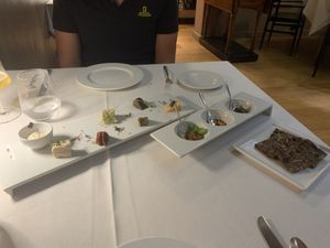 Vegan cheeses  at Joia Alta Cucina Naturale in Milan