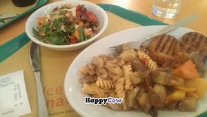 3 options plus salad 18.30 euro at Centro Natura in Bologna