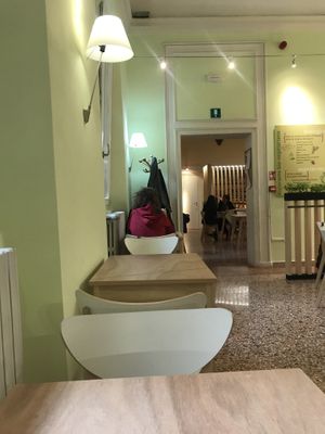 View of the eating area  at Centro Natura in Bologna