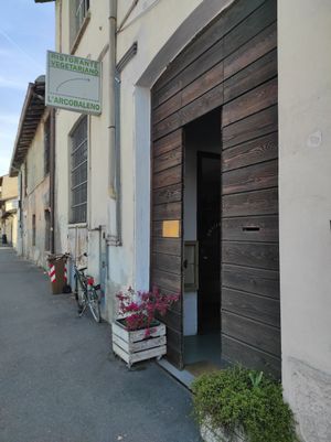 Outside at L'Arcobaleno in Brescia