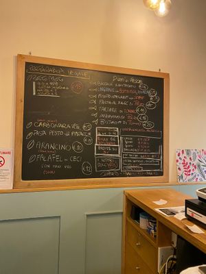 Menù at Un Ramerino in Florence